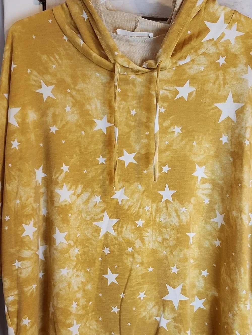 Yellow Star Print Hooded Lounge Set New - Picture 2 of 4